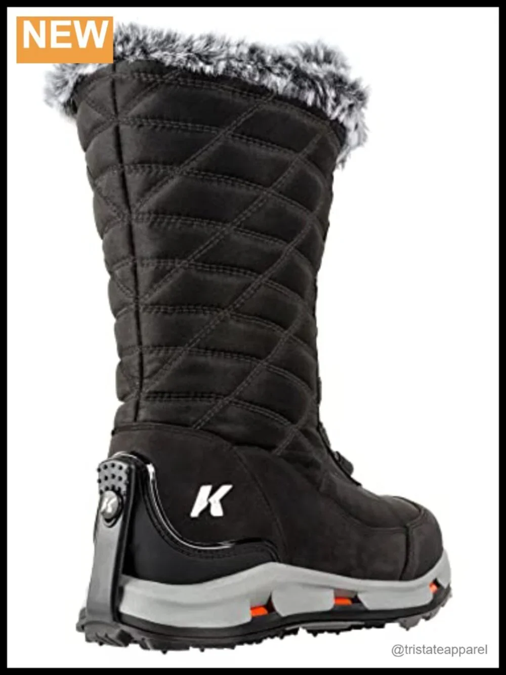 Korkers Women's South Lake Winter Boots Waterproof Insulated Mid-Calf